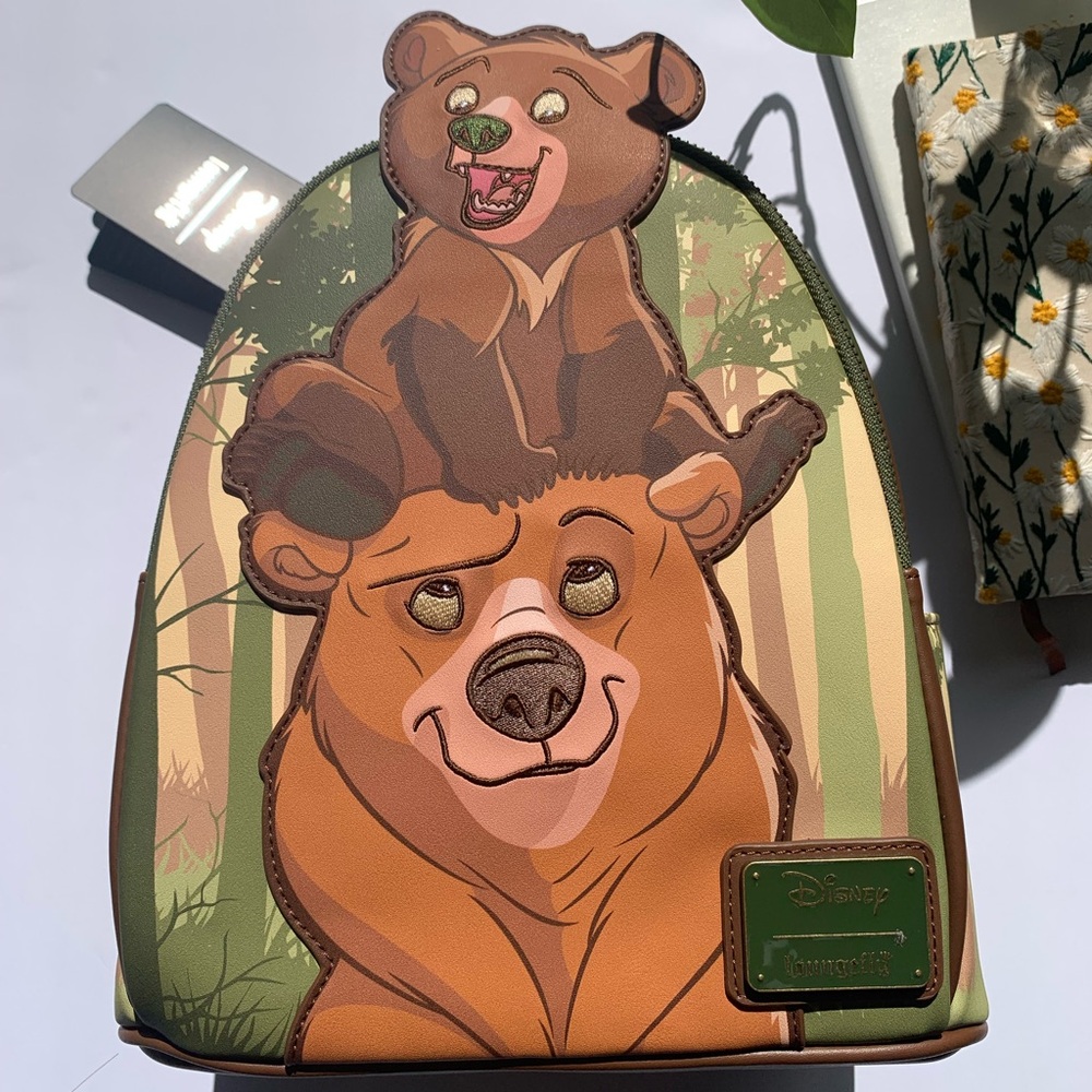 NEW Disney Loungefly Brother Bear Koda & Kenai Mini Backpack.